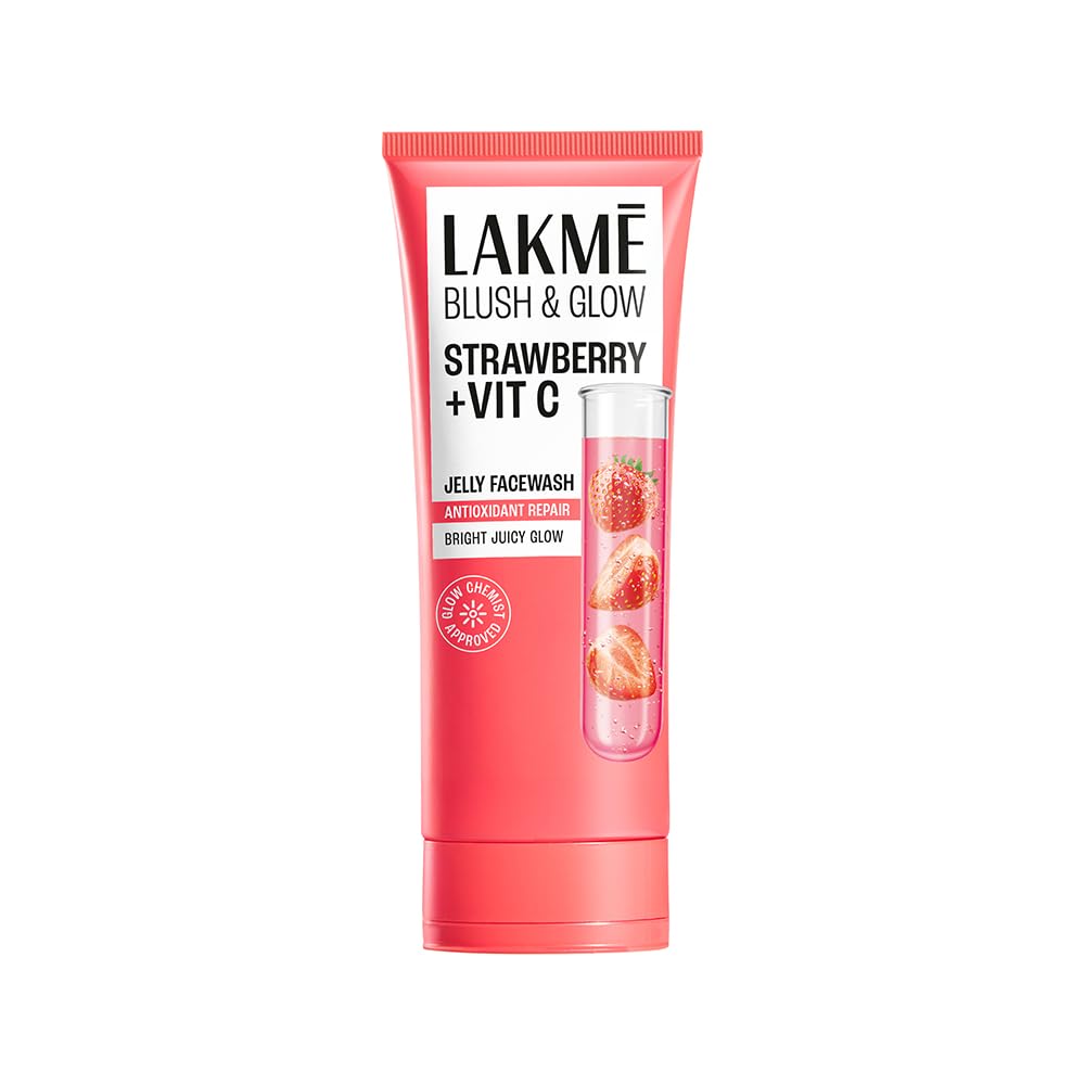 Lakme Blush & Glow Strawberry Refreshing Gel Face Wash 100 g