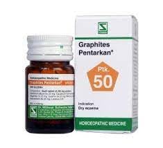 Dr Willmar Schwabe India Homoeopathic Graphites Pentarkan (20gm) Tablets (Ptk. 50) for Dry Skin Rash itching eczema