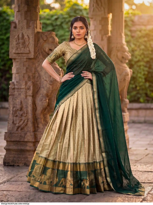 LEHENGA LNB2029 POLY COTTON LEHENGA