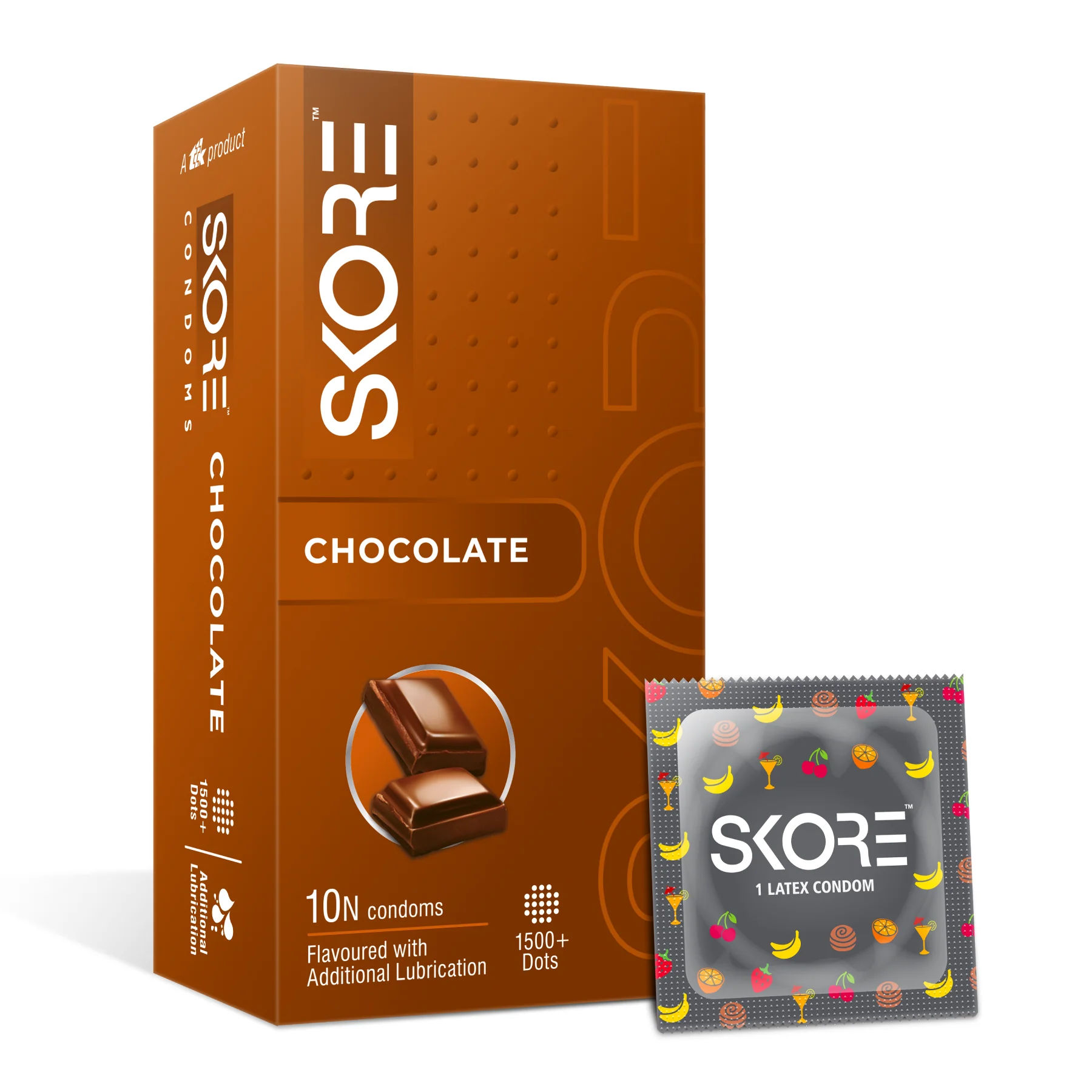 Skore Chocolate Flavoured Condom 10n