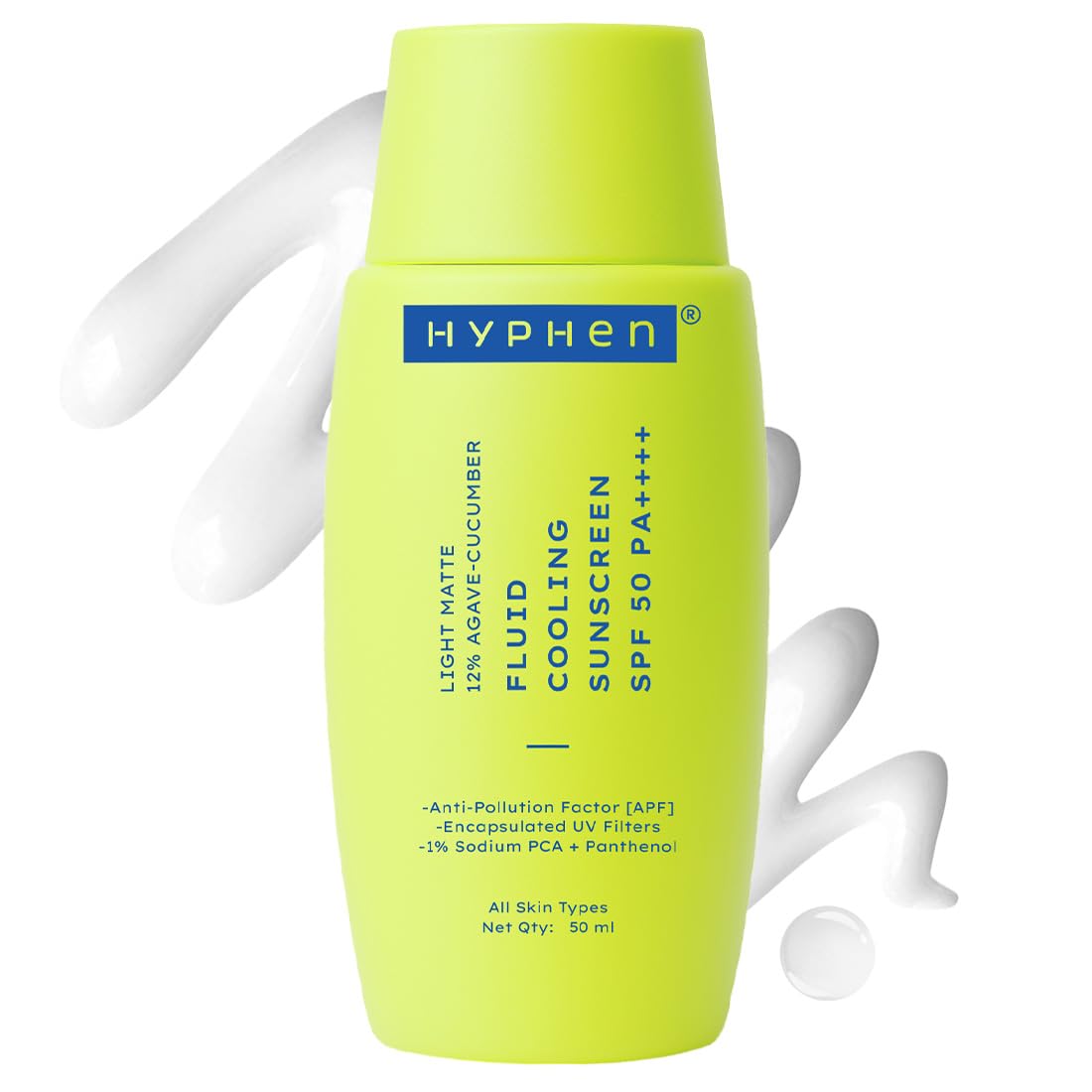 Hyphen Fluid Cooling Sunscreen SPF 50 PA++++ With Encapsulated UV Filter (50ml)