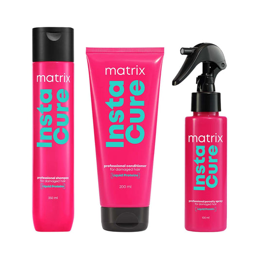 Matrix InstaCure Shampoo(350ml), Conditioner(200ml) & Porosity Spray (100ml)