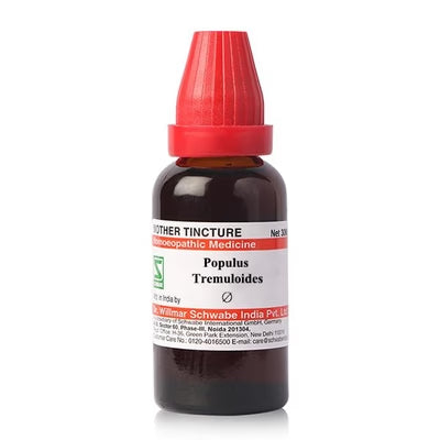 Dr Willmar Schwabe India Populus Tremuloides Mother Tincture 1X(Q) 30ml for nausea vomiting acidity
