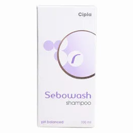 Sebowash Shampoo (100 ml) For Dandruff, scaling, flaking, and itching, inflammation, infections of the scalp and hair
