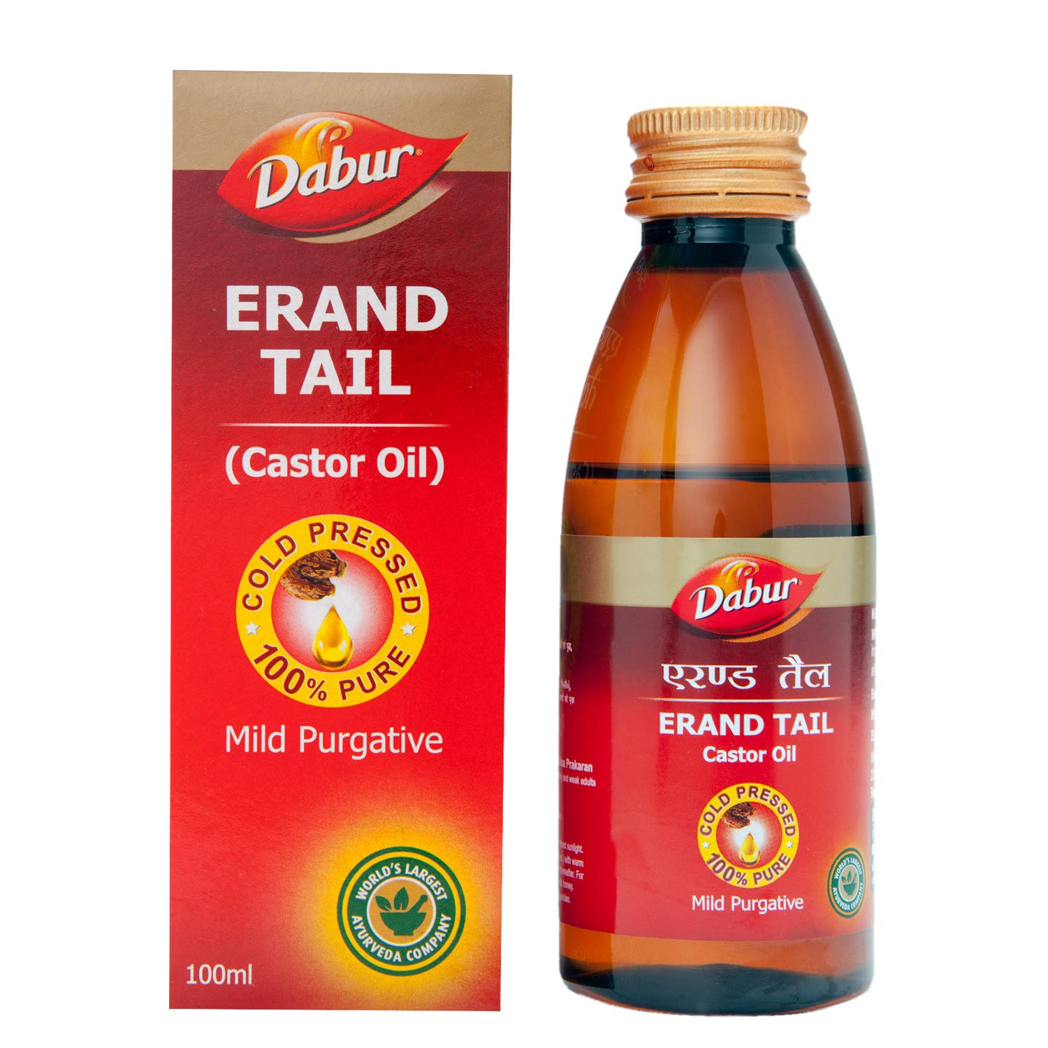 Dabur Ayurvedic Erand Tail (Castor Oil) (100ml) for children constipation