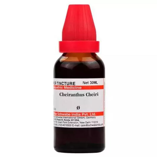Dr Willmar Schwabe India Cheiranthus Cheiri Mother Tincture 1X (Q) (30ml) for urinary disorders constipation jaundice