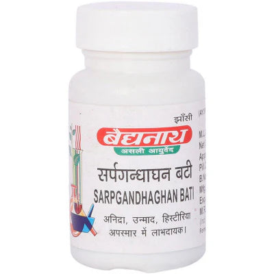 Baidyanath Sarpagandha ghan Vati (10g) For hypertension , insomnia , alcoholism
