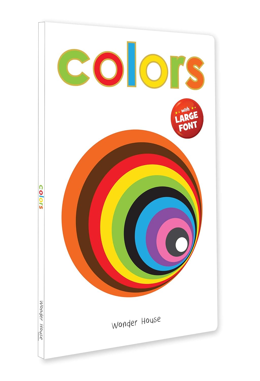 Colors – Early Learning Board Book with Large Font: Brightly Illustrated Colour Recognition Book for Kids |  Board book