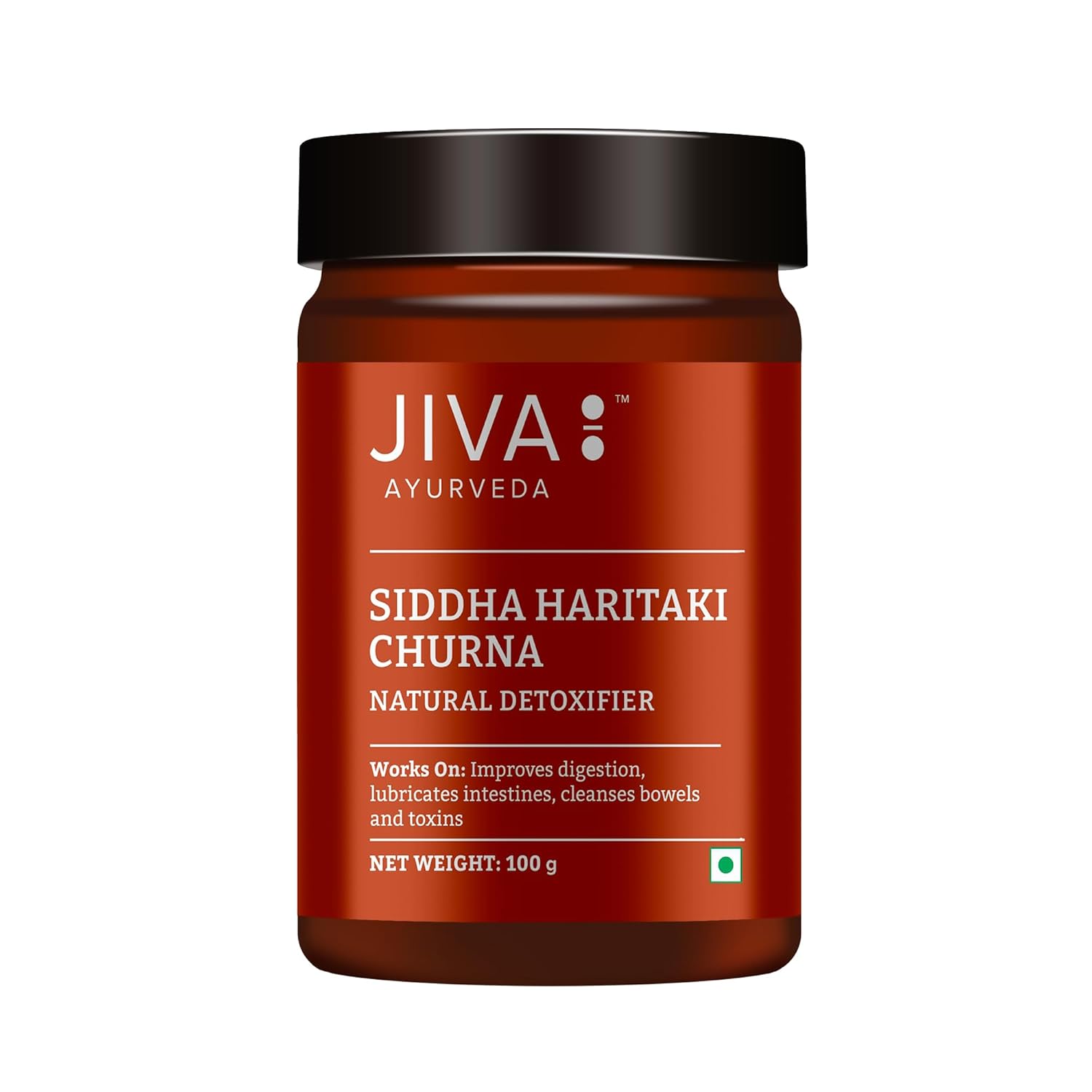Jiva Siddha Haritaki Churna | Detoxifies Body & Improves Metabolism | 100% Ayurvedic Herbal - 100g