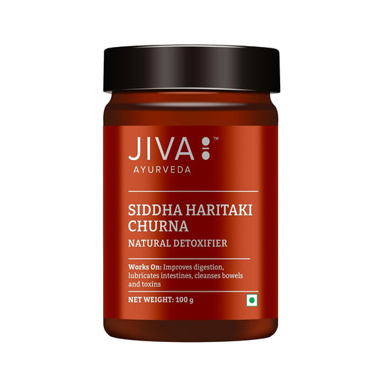 Jiva Siddha Haritaki Churna | Detoxifies Body & Improves Metabolism | 100% Ayurvedic Herbal - 100g