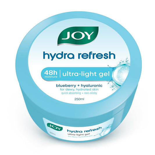 Joy Hydra Refresh Ultra Light Gel, Oil Free Moisturizer with Hyaluronic Acid & Vitamin E 250ml