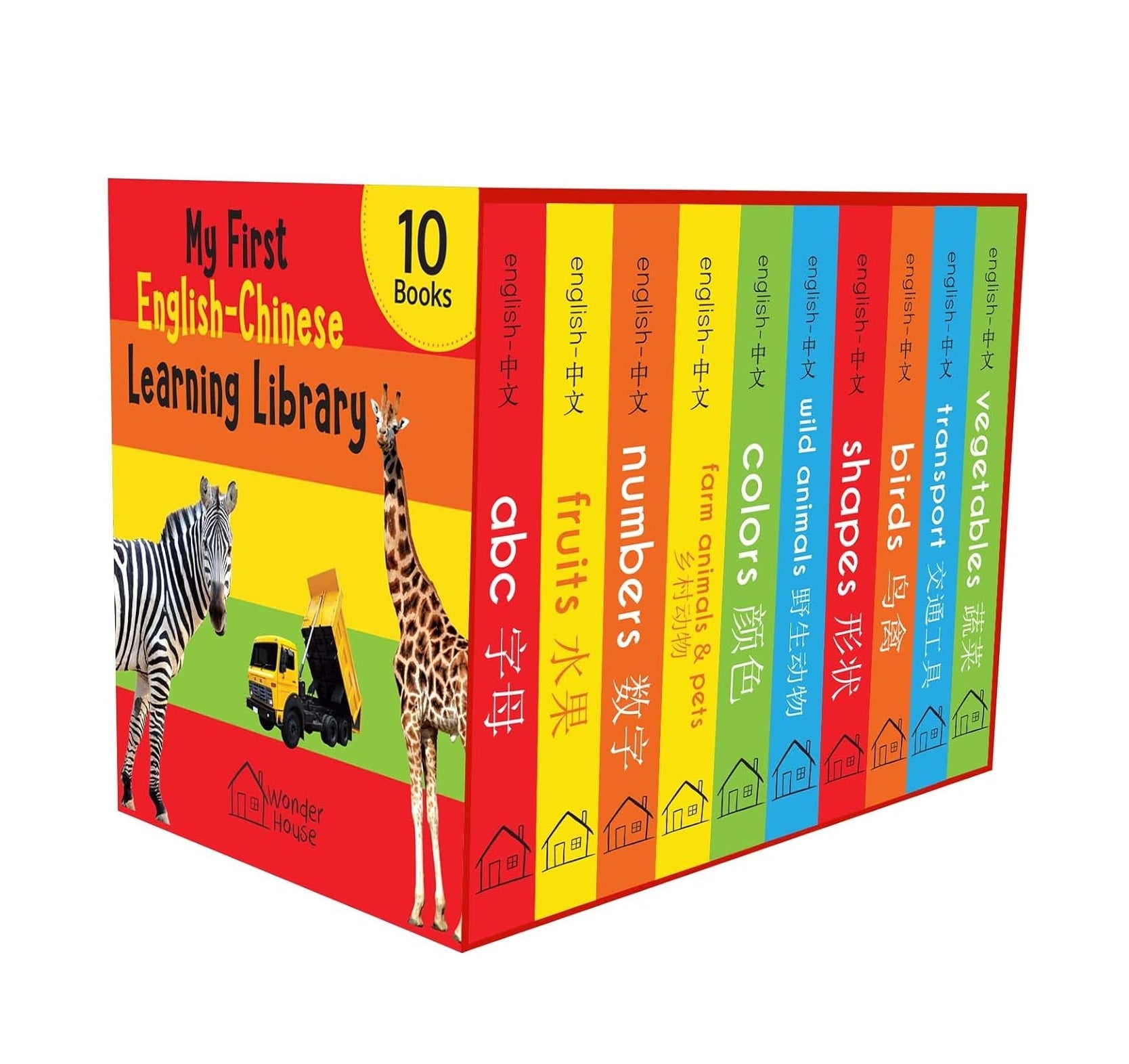 My First English-Chinese Learning Library : Bilingual Boxset of 10 Picture Board Books for Kids Board book
