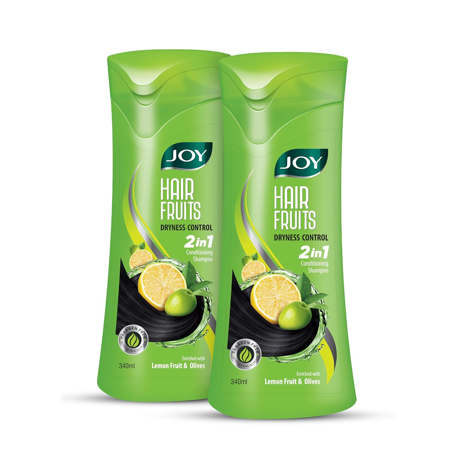 Joy Lemon & Olives Hair Dryness Control Conditioning Shampoo (340ml x 2)