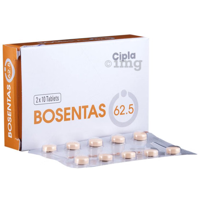 Bosentas 62.5mg Tablet – 10 Tablets For Pulmonary arterial hypertension (PAH)
