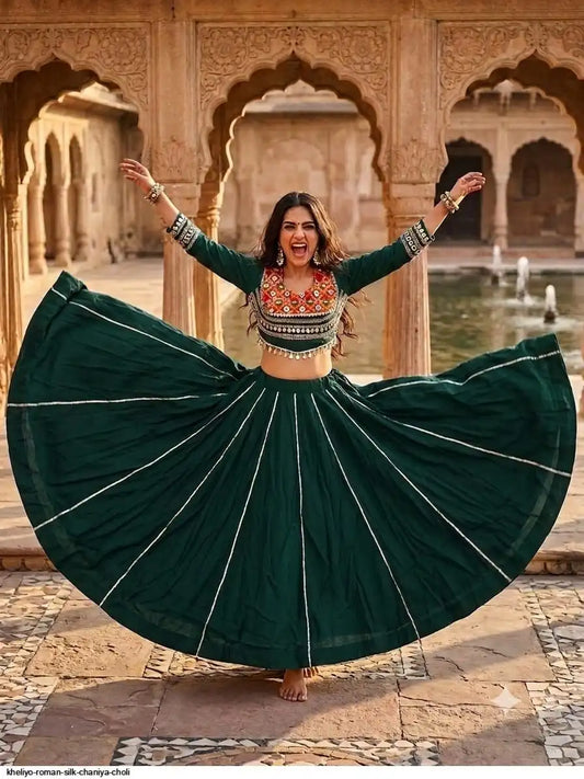 KHELIYO ROMAN SILK CHANIYA CHOLI 4