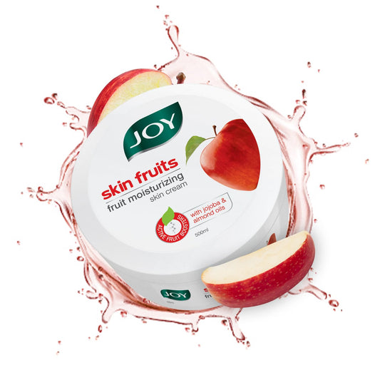 Joy Skin Fruits Moisturizing Skin Cream With Apple, Jojoba & Almond Oil (500ml)