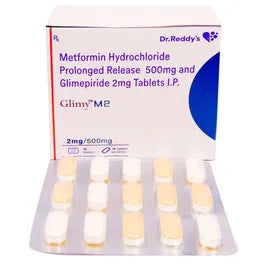 Glimy M 2 Tablet PR – 30 Tablet For Type 2 diabetes mellitus