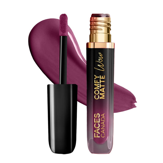 FACES CANADA Comfy Matte Wow Liquid Lipstick - Orchid Opulence 10 (Plum) 3.8ml