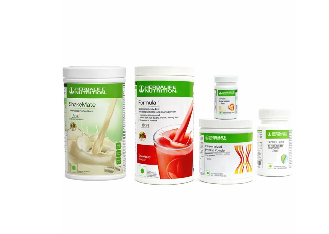 NUTRITIONAL SHAKE MIX FORMULA 1 STRAWBERRY (500gm) WITH SHAKEMATE (500gm)+PROTIEN POWDER (200gm)+AFRESH LEMON (50gm)+CELL-U-LOSS (90 TABLET)