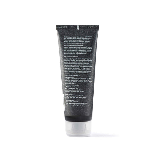 Bombay Shaving Company Pre Shave Scrub – 100 g with Black Sand and Vitamin E for Dead Skin Removal