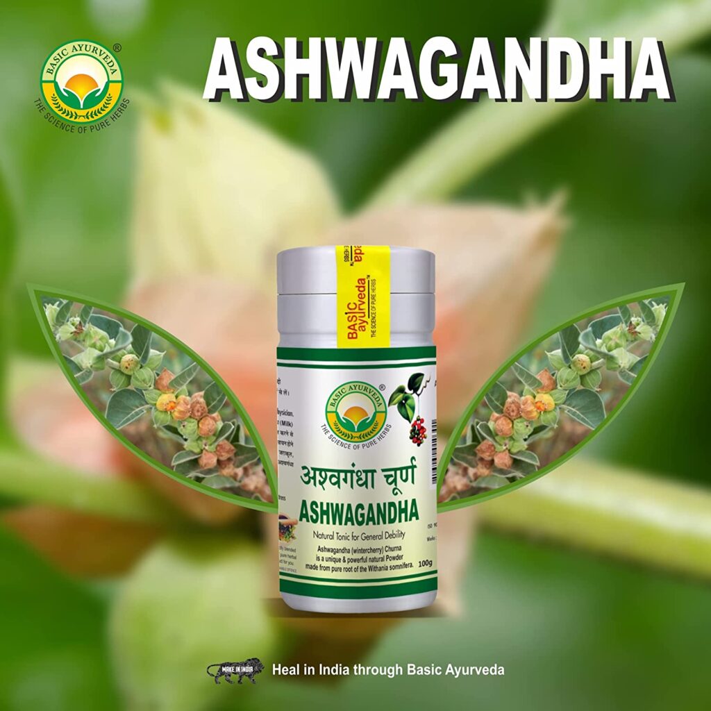 Basic Ayurveda Ashwagandha Churna 100g For nourishing the tissues, immune system, stress