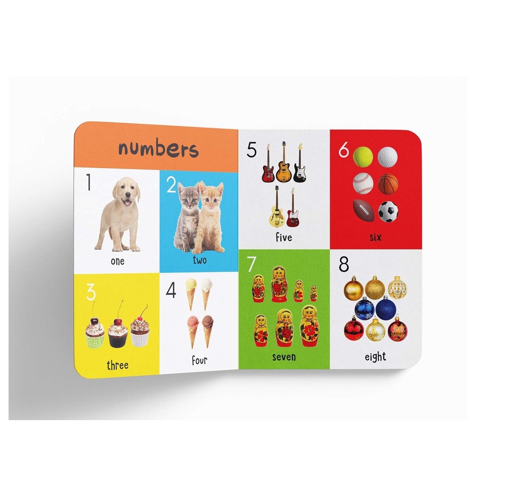 My First 4 in 1: Alphabet, Numbers, Colours, Shapes | Padded Board Book for Kids | Hardcover