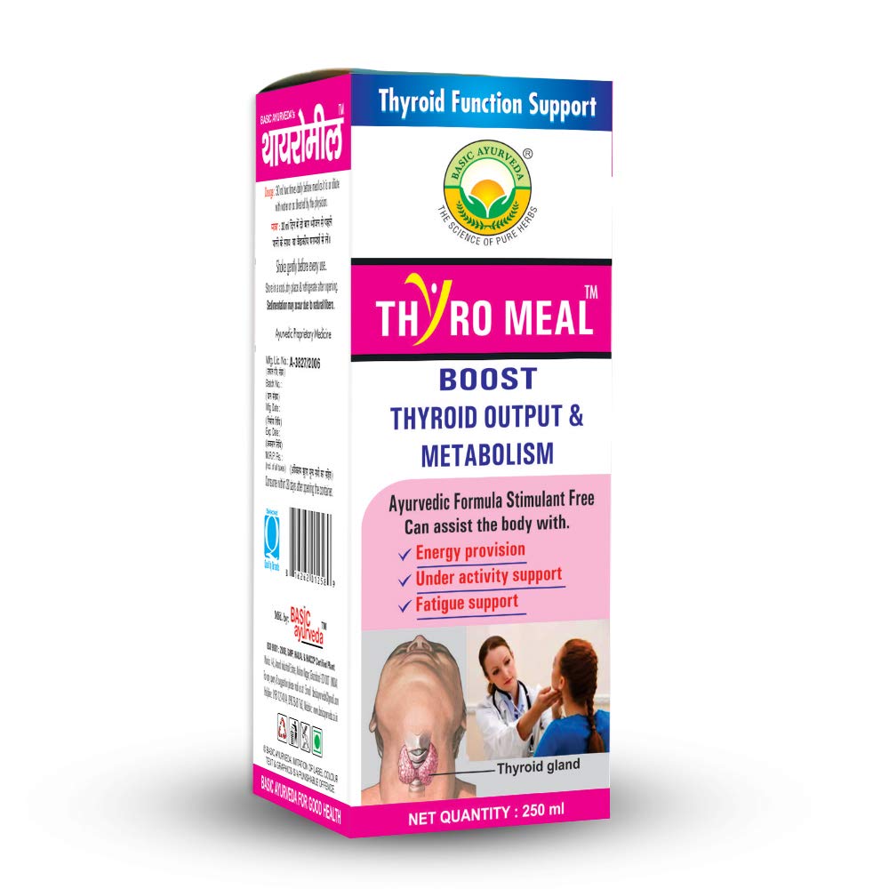 Basic Ayurveda Thyro Meal 250 ml For thyroid function support, hormonal system, swelling around neck