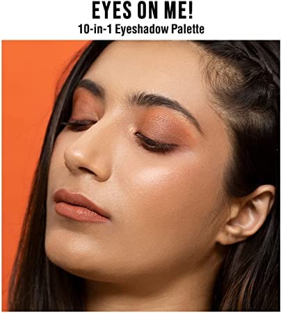 Nykaa Eyes On Me! 10-in-1 Eyeshadow Palette - Smokey at 8!