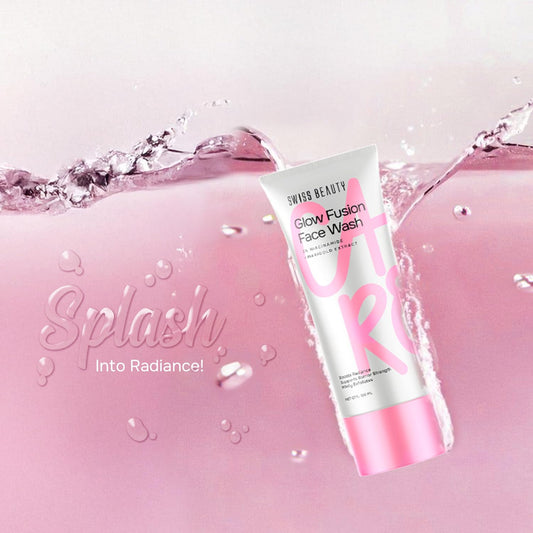 Swiss Beauty Care Glow Fusion Face Wash | Deep Yet Gentle Cleanse | 2% Niacinamide & Marigold Extract | Exfoliating | 100gm