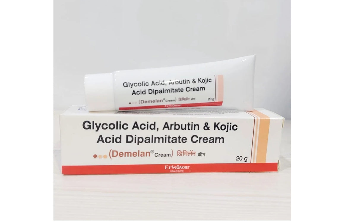 Eris Oaknet Demelan Cream with Glycolic Acid, Arbutin & Kojic Acid | Derma Care 20gm