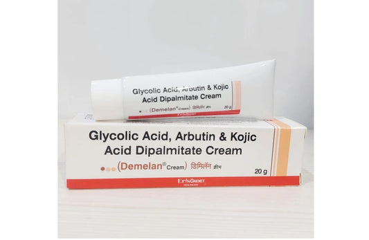 Eris Oaknet Demelan Cream with Glycolic Acid, Arbutin & Kojic Acid | Derma Care 20gm