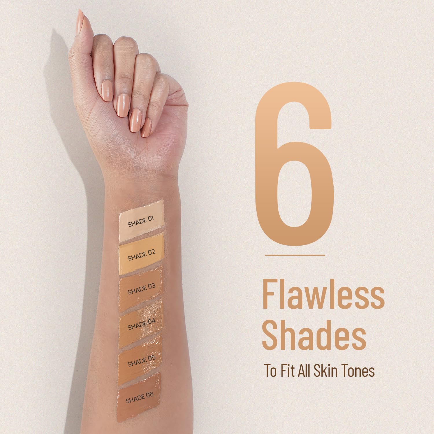 Swiss Beauty Airbrush Finish Full Coverage Foundation | Full Coverage Up To 8 Hours | Shade- 06 Warm Sun, 30ml