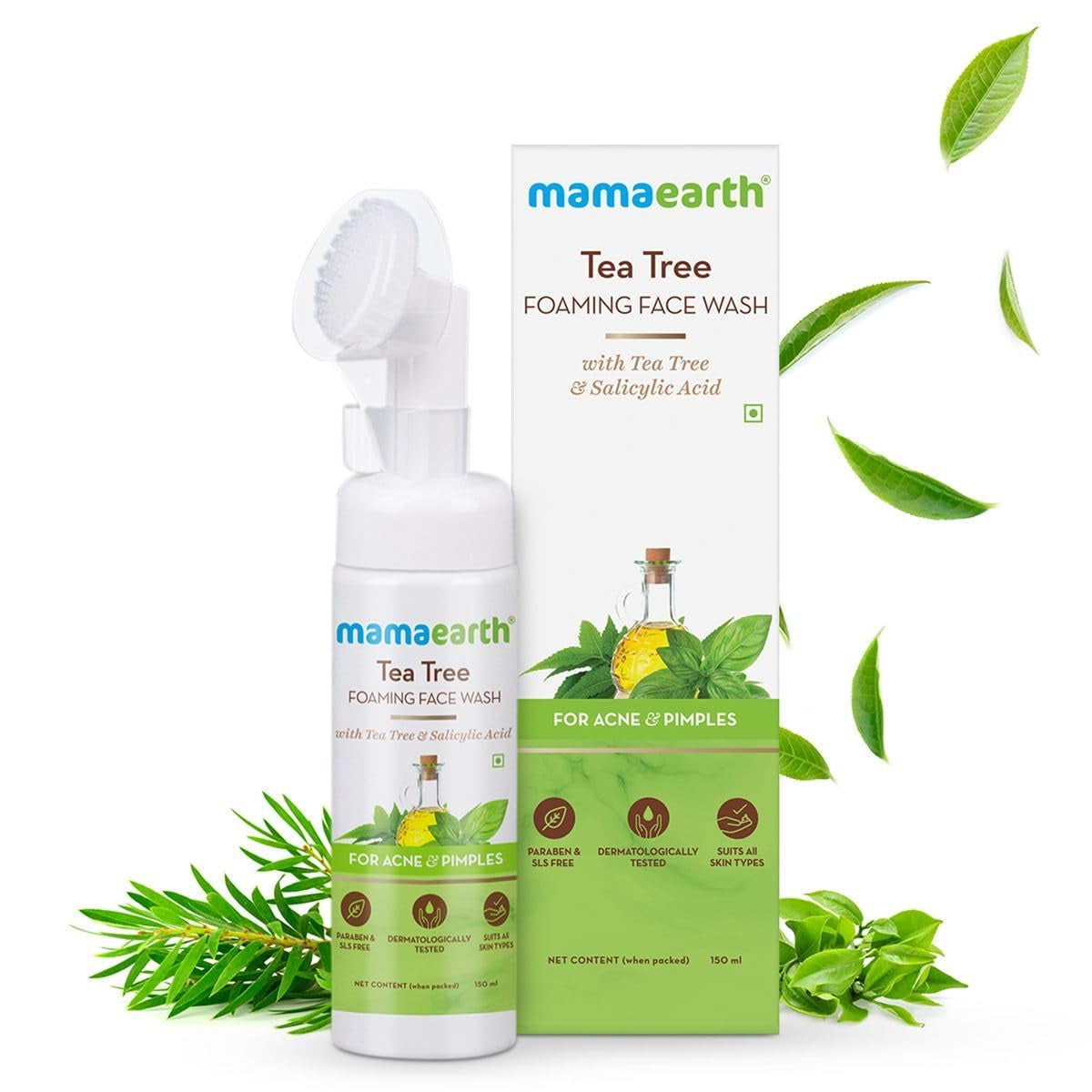 Mamaearth Tea Tree Foaming Face Wash for Acne & Pimples | 150 ml