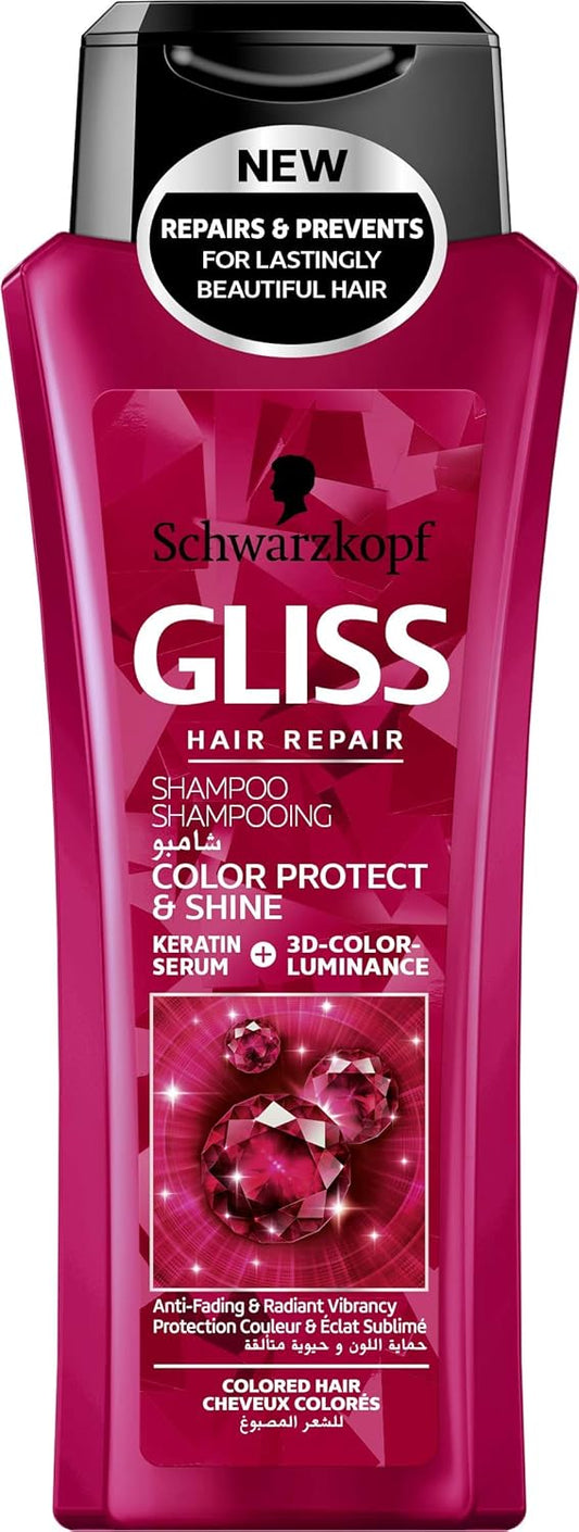 Schwarzkopf Gliss Hair Repair Color Protect & Shine Shampoo (250ml)