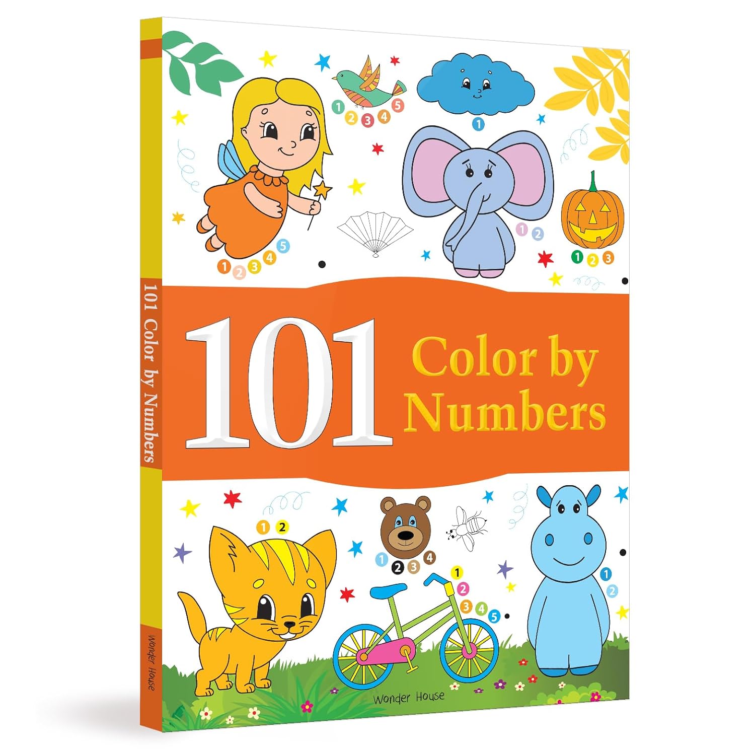 101 Color by Numbers: Fun Activity Book for Children |  Hardcover – Coloring Book