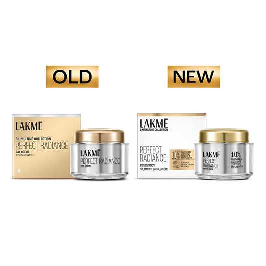 Lakme Perfect Radiance Pigmentation Treatment Day Gel Crème with 10% Niacinamide Resorcinol Complex 7 Antioxidants, 50g