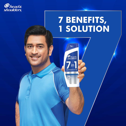 Head & Shoulders 7in1 Anti-dandruff Shampoo | 7 Benefits for Men and Women, 180ml