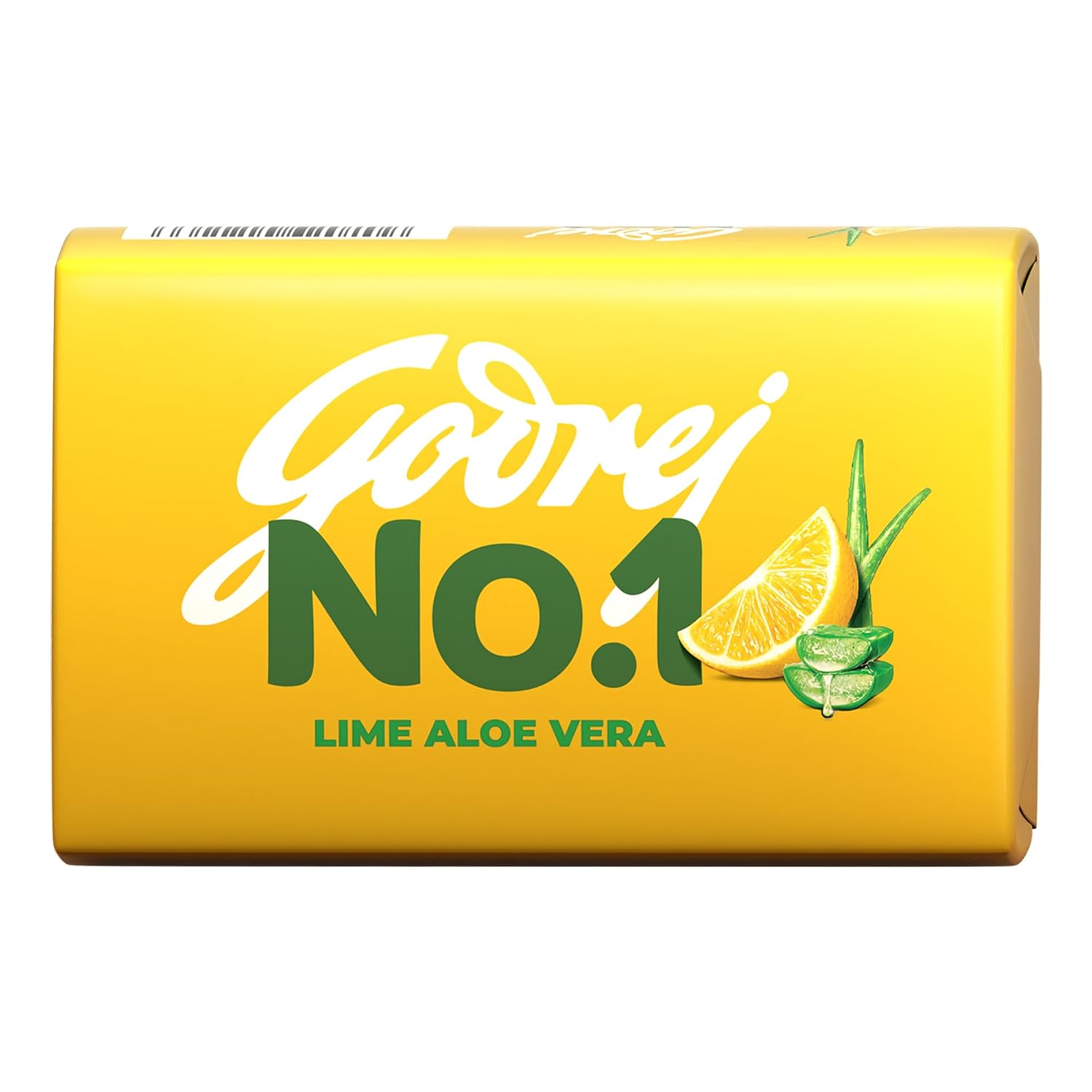Godrej No. 1 Bathing Soap Lime & Aloe Vera – Grade 1 Soap & Long-lasting Fragrance, Combo Pack of 4 (150g each)
