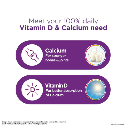 Centrum Ostocalcium Total Chewable Tablets For Women & Men | Vitamin D & Calcium Tablets To Support Strong Bones, Joints & Muscles |60 Tablets, 128 Grams