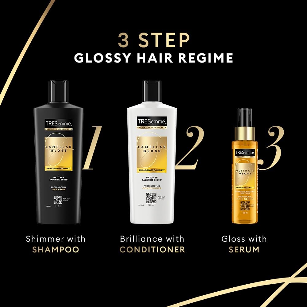 TRESemmé Gloss Ultimate Ultra Shine Hair Serum 50ml with Macadamia Oil & Vitamin E||