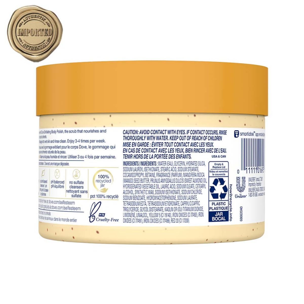 Dove Exfoliating Body Polish Scrub - Oatmeal & Calendula Oil - 298 gm