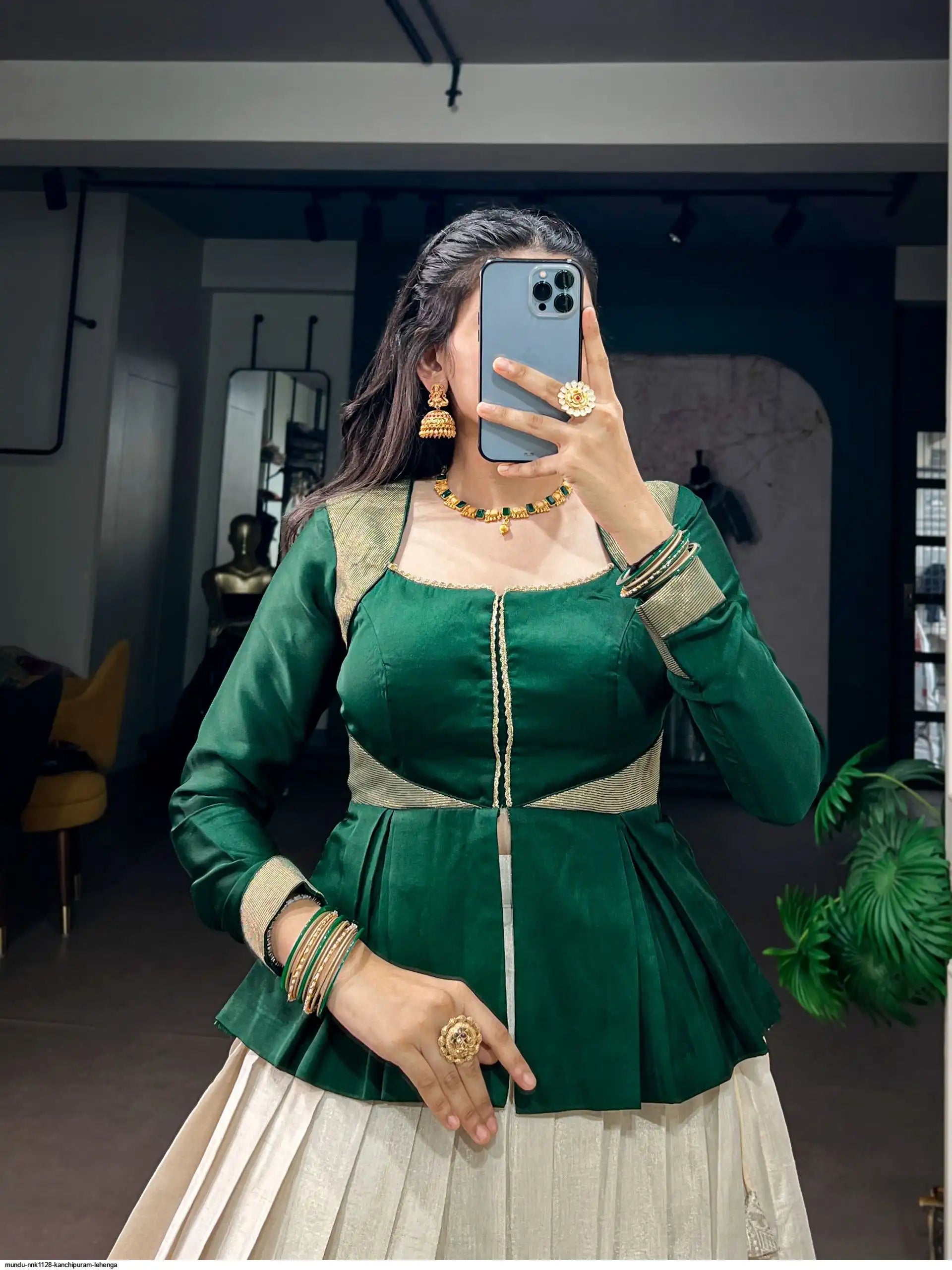 MUNDU NNK1128 KANCHIPURAM LEHENGA