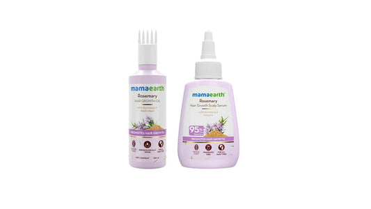 Mamaearth Rosemary Hair Growth Oil - 150 ml & Hair Growth Scalp Serum - 50 ml Combo