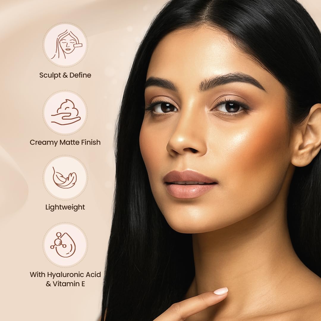 Swiss Beauty Contour It Up Stick | Sculpts & Defines | With Hyaluronic Acid & Vitamin E | Blendable | Lightweight | Easy To Use & Carry | 8gm
