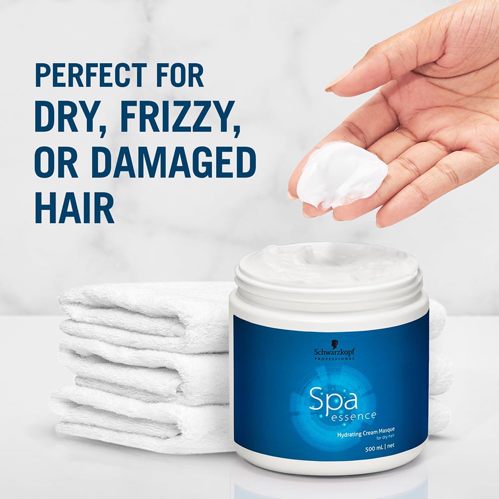 Schwarzkopf Professional Spa Essence Hydrating Masque | For Dry Or Dehydrated Hair | 500 Ml