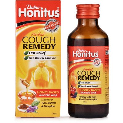 Dabur Ayurvedic Honitus Cough Syrup (100ml) cough and cold throat
