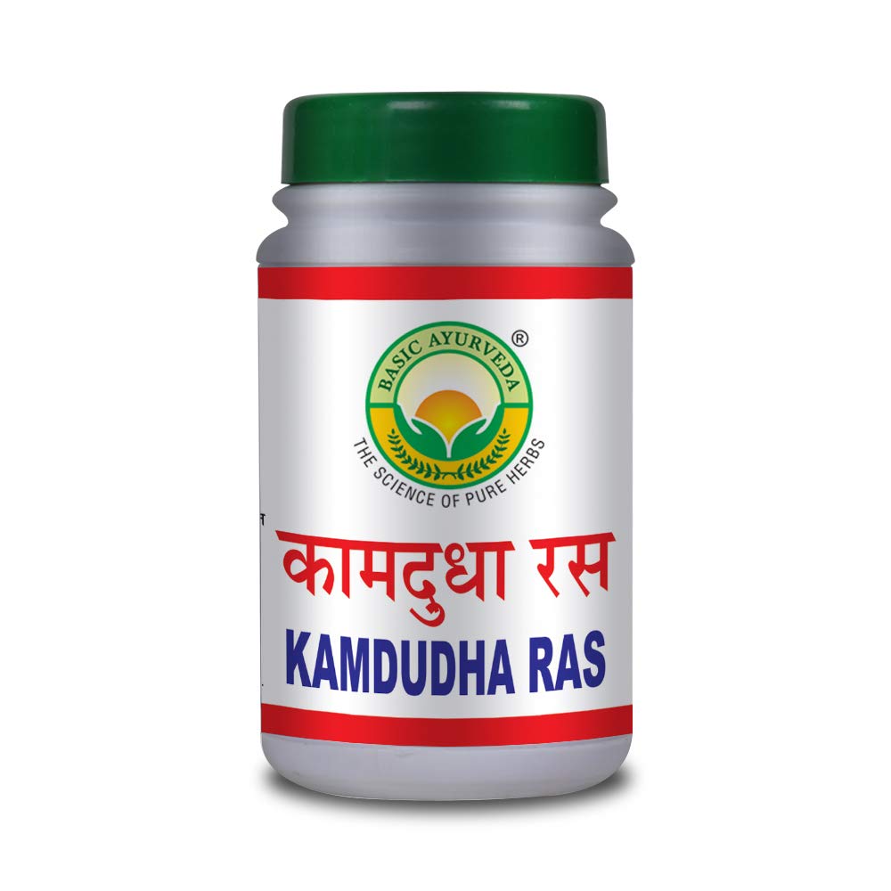 Basic Ayurveda Kamdudha Ras Tablet 40 Tablets For excessive thirst, heat sensation and restlessness