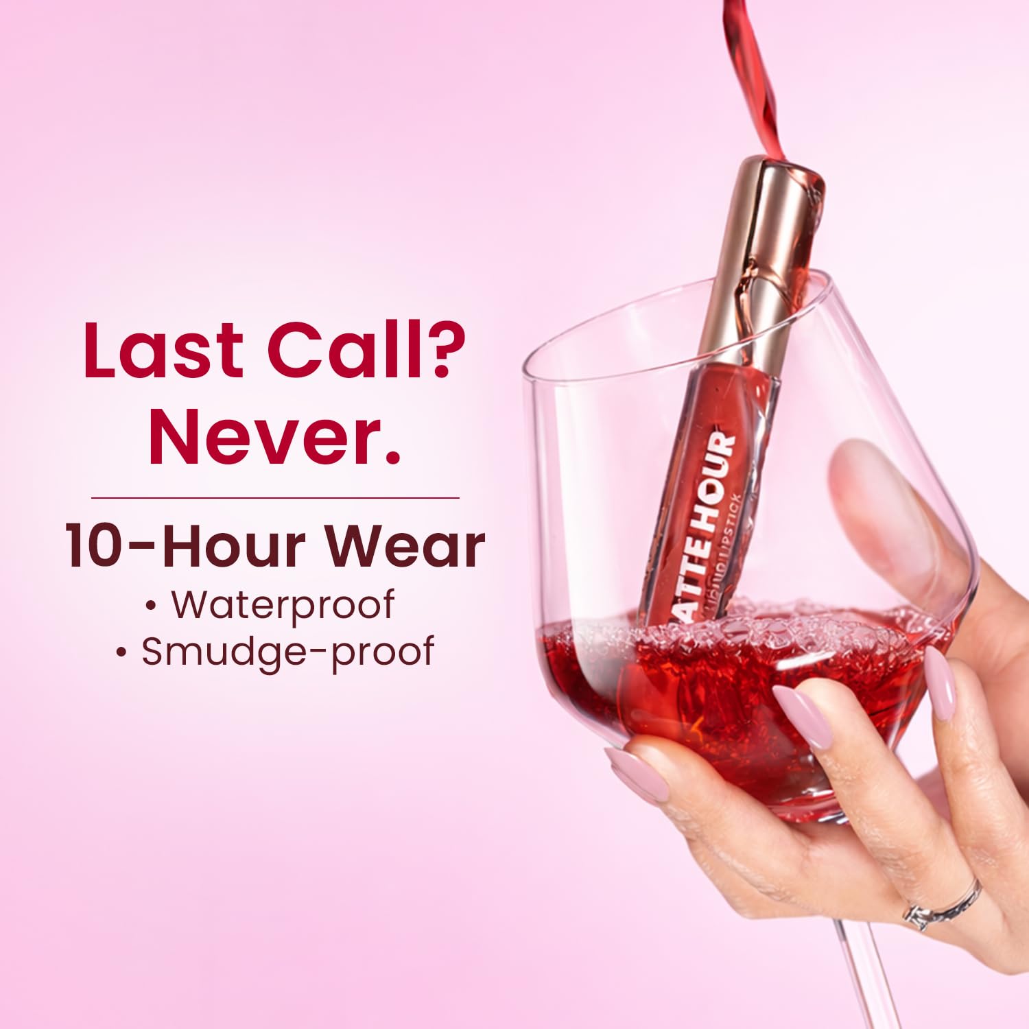 Swiss Beauty Matte Hour Liquid Lipstick | Non-Transfer Formula | Highly Pigmented | Up To 10-Hour Wear | Waterproof & Smudge-Proof | Enriched with Vitamin | Shade-13. Sangria Splash, 4.2ml