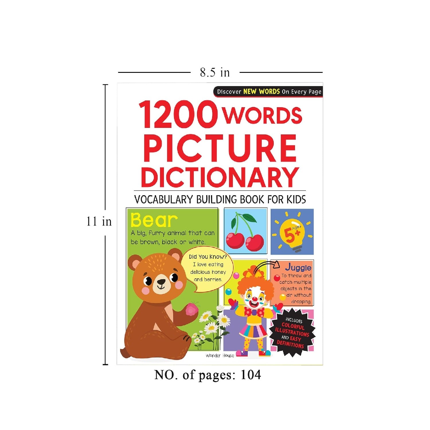 1200 Words Picture Dictionary Paperback Book