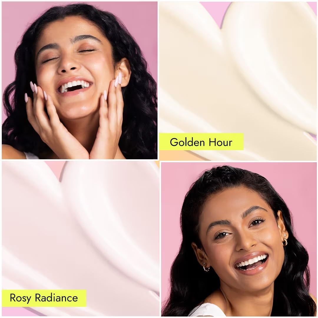 Nykaa Glow All Day Illuminating Strobe Cream + Moisturising Primer + Highlighter - Golden Hour (30g)